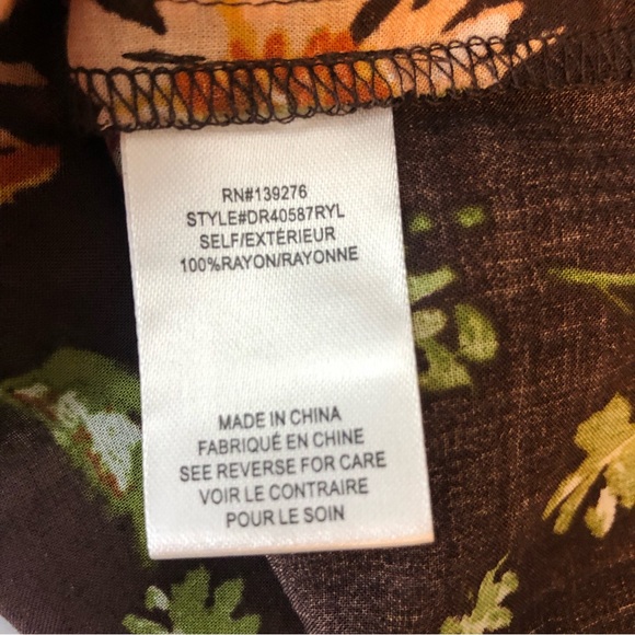 DR2 Women's Drawstring Floral Shorts, Brown, size S NWT - Picture 5 of 6